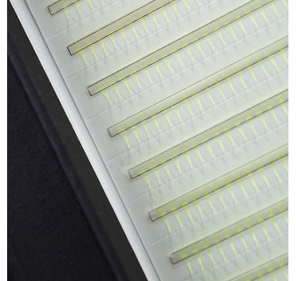 3D objemové řasy 0.07 mm žluté Narrow Premium (úzké) 2000 ks